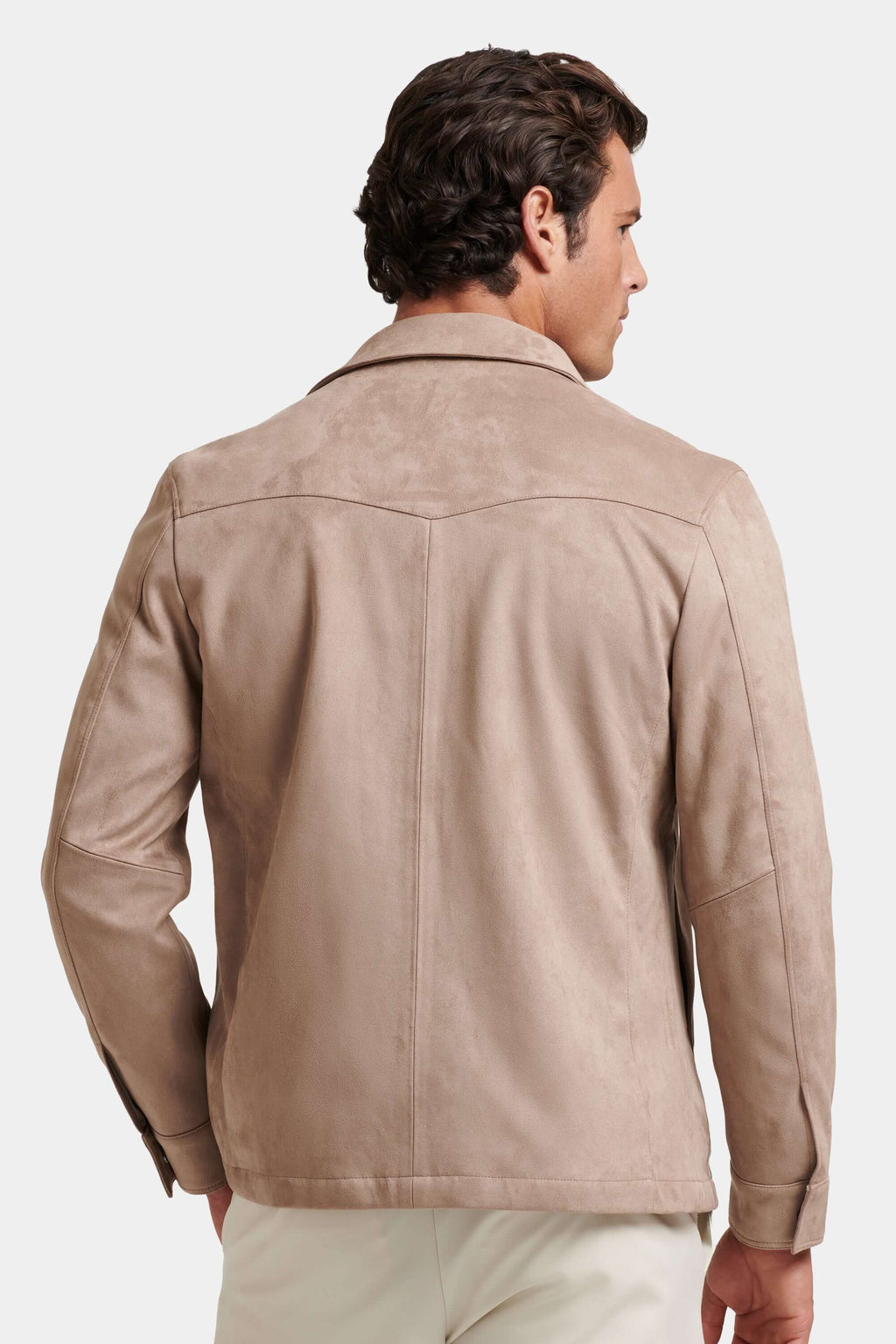 THE PIO FAUX SUEDE OVERSHIRT
