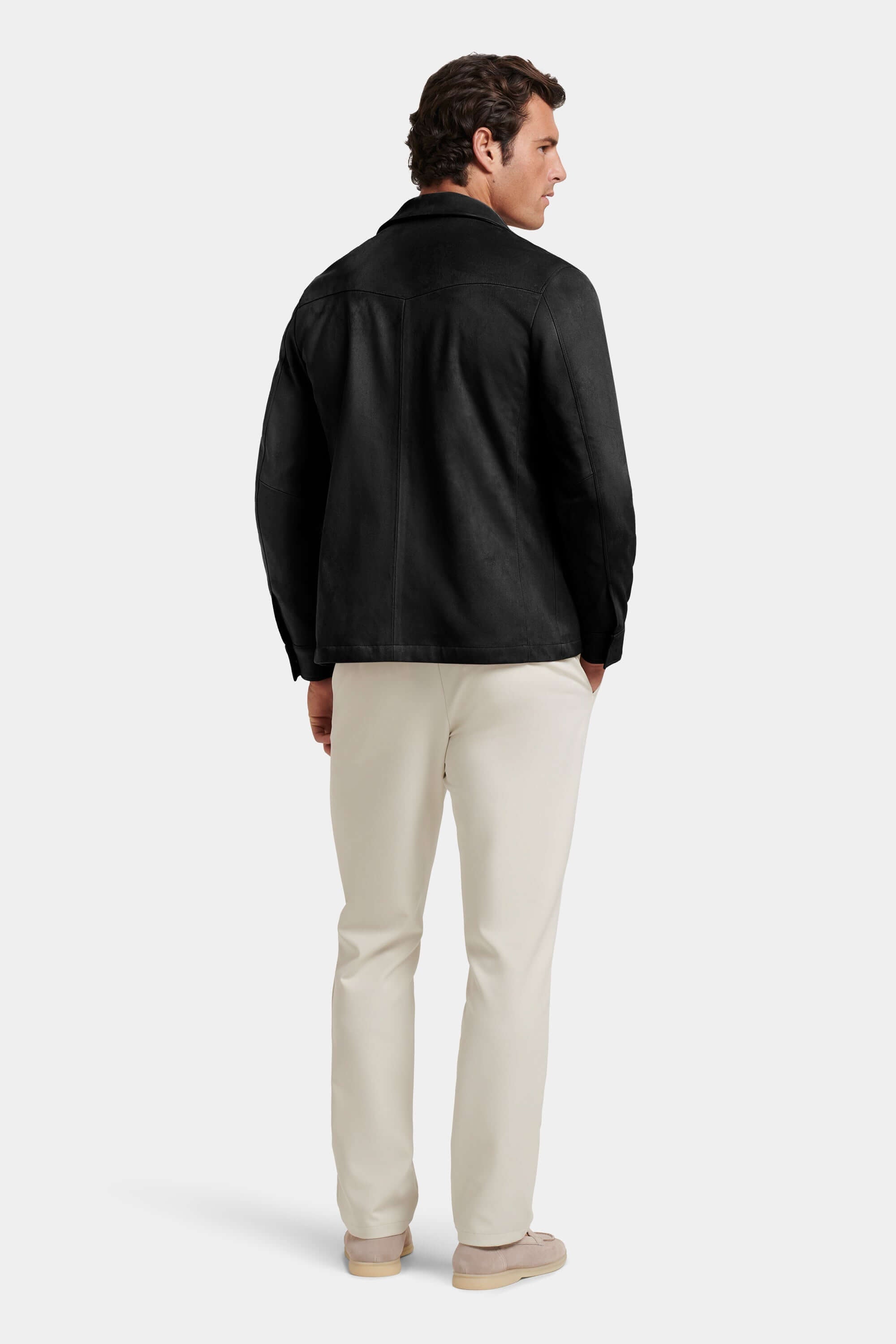 THE PIO FAUX SUEDE OVERSHIRT