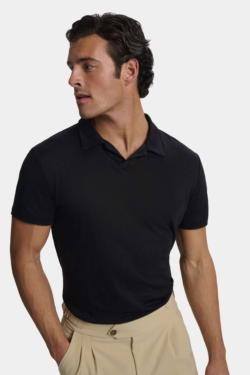 THE CLASSIC LINEN SLIM POLO