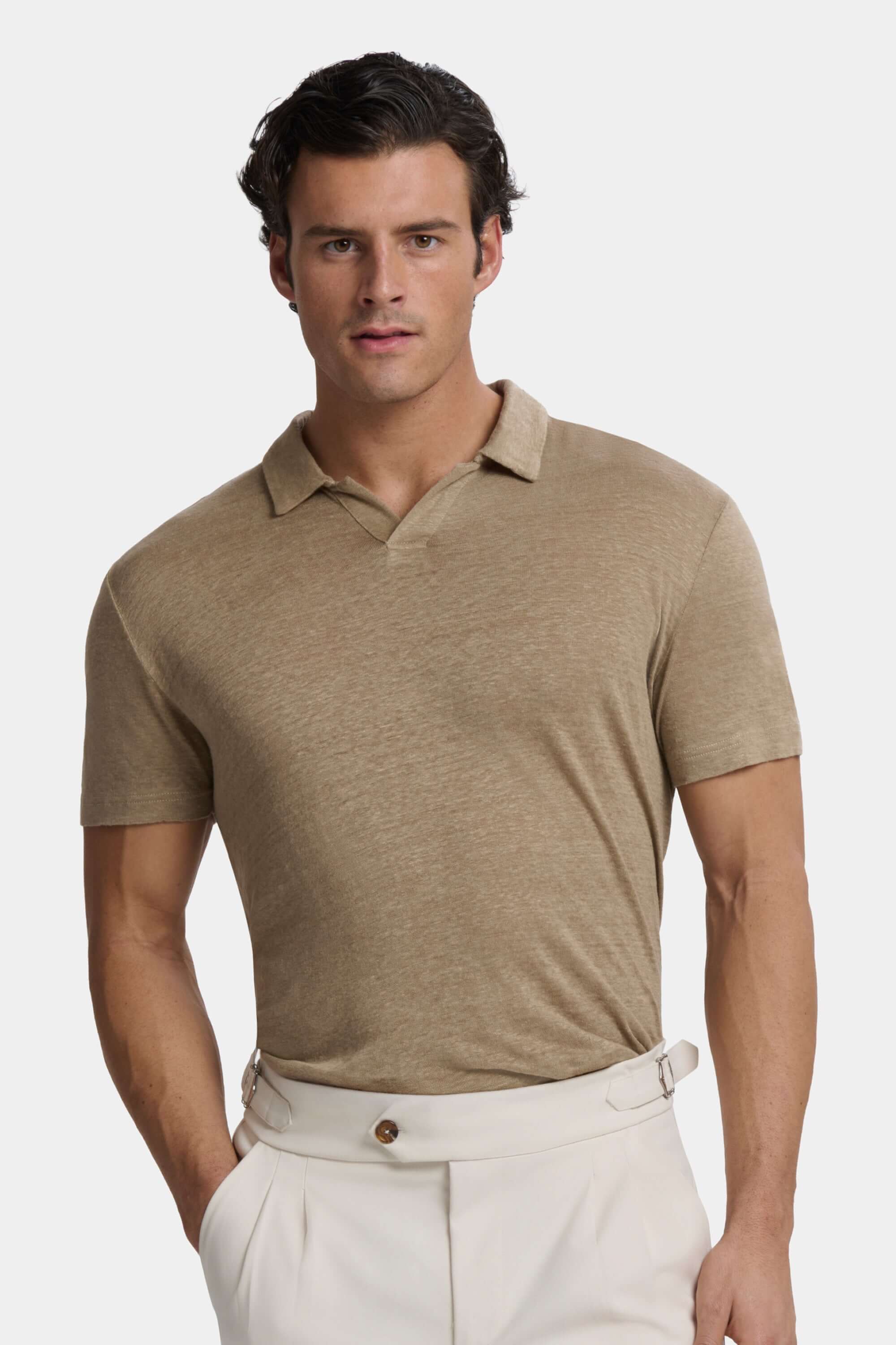 THE CLASSIC LINEN SLIM POLO