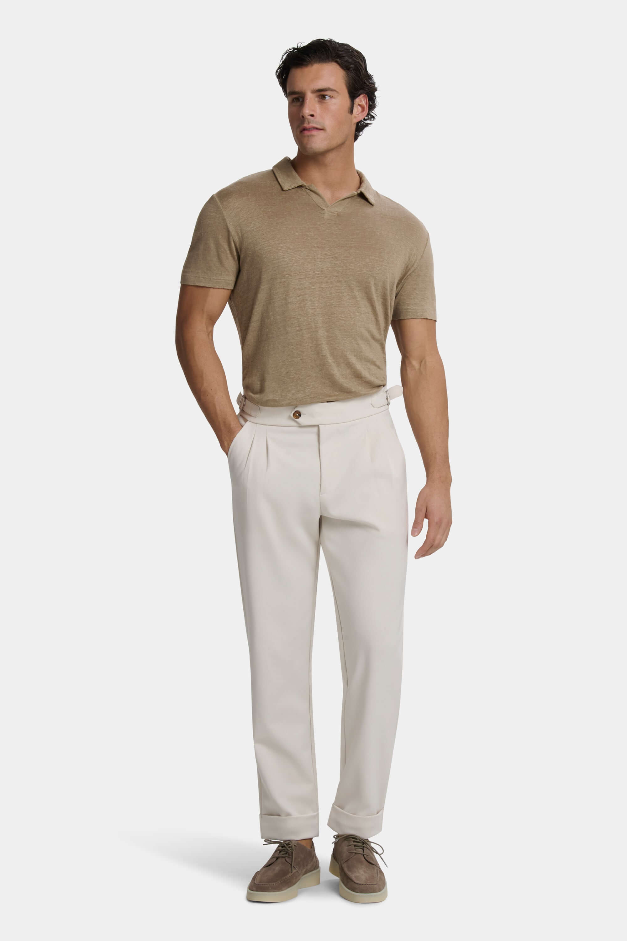 THE CLASSIC LINEN SLIM POLO